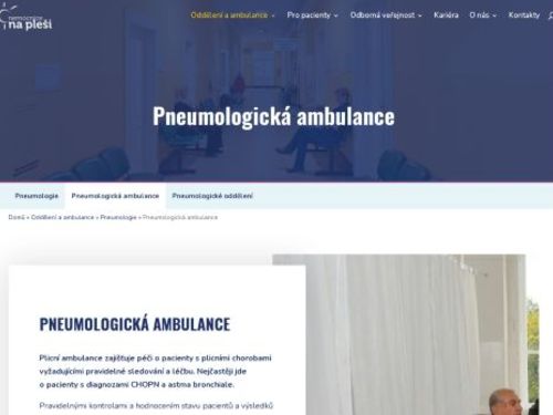 Pneumologická ambulance - Nemocnice Na Pleši s.r.o.