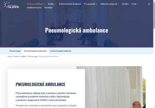 Zobrazit webové stránky Pneumologická ambulance - Nemocnice Na Pleši s.r.o.