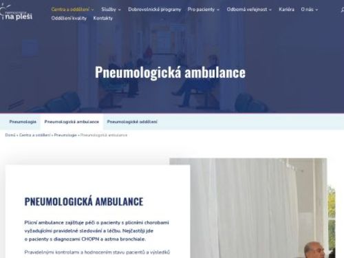 Pneumologická ambulance - Nemocnice Na Pleši s.r.o.