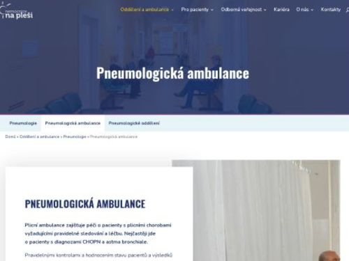 Pneumologická ambulance - Nemocnice Na Pleši s.r.o.