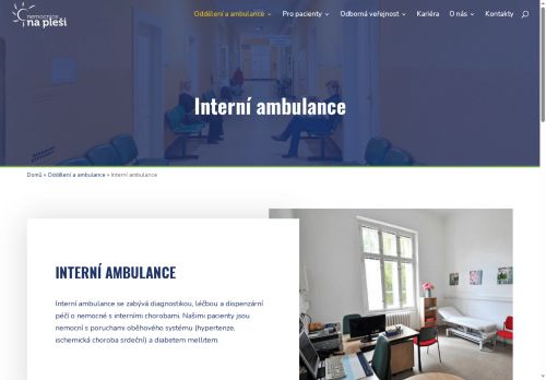 Zobrazit webové stránky Interní ambulance - Nemocnice Na Pleši s.r.o. - MUDr. Daniela Piharová