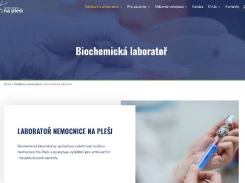 Odběrová laboratoř - Nemocnice Na Pleši s.r.o.