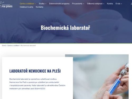 Odběrová laboratoř - Nemocnice Na Pleši s.r.o.