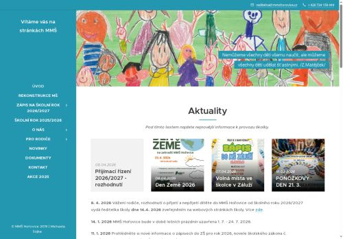 Městská mateřská škola Hořovice nabízí práci na pozici Učitel/ka v obci Hořovice