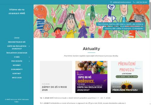 Zobrazit webové stránky Městská mateřská škola Hořovice