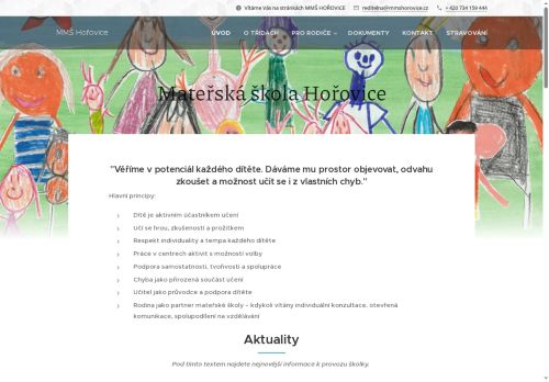 Zobrazit webové stránky Městská mateřská škola Hořovice