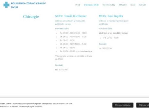 Chirurgická ambulance - MUDr. Ivan Popílka