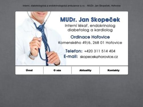 Interní, endokrinologická, diabetologická a kardiologická ambulance - MUDr. Jan Skopeček