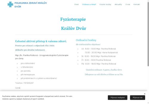 Zobrazit webové stránky Fyzioterapie - aromaterapie a masáže - Bc. Hana Kašparová