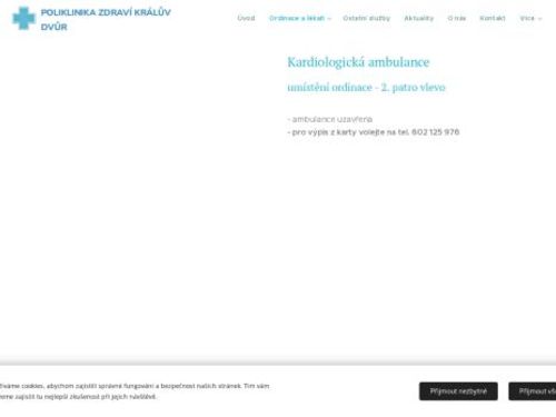 Kardiologická a angiologická ambulance - MUDr. Lorenzová, MUDr. Vanžura