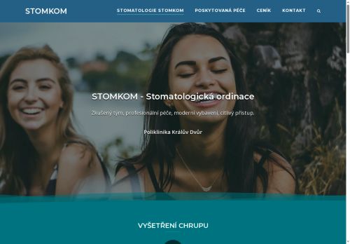 Zobrazit webové stránky Zubní ordinace STOMKOM - Dr. Natalija Monachyna