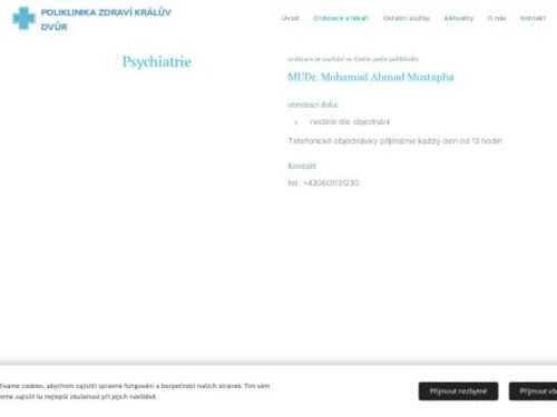 Psychiatrická ambulance - MUDr. Dagmar Tichá