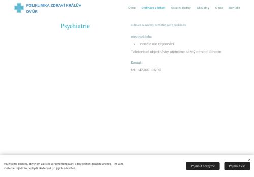 Zobrazit webové stránky Psychiatrická ambulance - MUDr. Dagmar Tichá