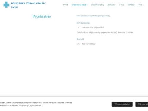 Psychiatrická ambulance - MUDr. Dagmar Tichá