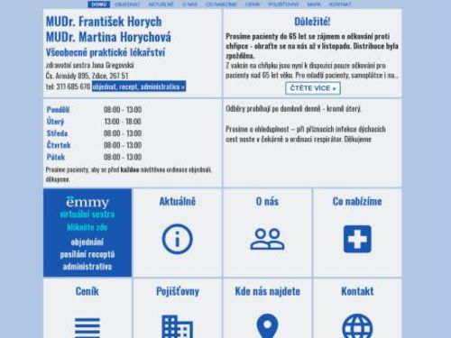 Praktický lékař pro dospělé - MUDr. František Horych