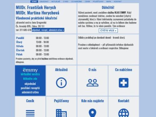 Praktický lékař pro dospělé - MUDr. František Horych