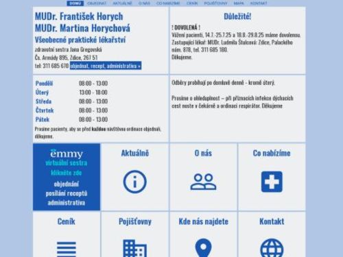 Praktický lékař pro dospělé - MUDr. František Horych