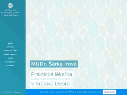 Praktický lékař pro dospělé - MUDr. Šárka Irová