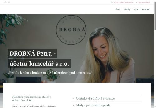 DROBNÁ Petra - účetní kancelář s.r.o. nabízí práci na pozici ÚČETNÍ v obci Nymburk