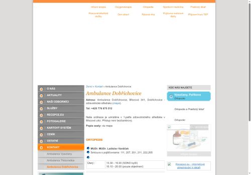 Zobrazit webové stránky Ortopedie - MUDr. Ladislav Vaněček