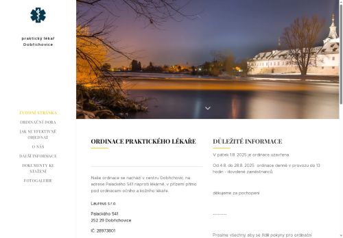 Zobrazit webové stránky Praktický lékař pro dospělé Laureus s.r.o. - MUDr. Věra Dudková, MUDr. Martin Dudek, MUDr. Eva Vanková