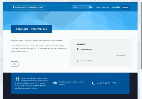 Zobrazit webové stránky Angiologická ambulance - MUDr. Vladimír Zauška