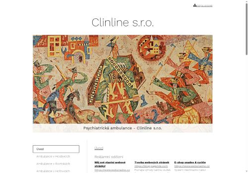 Zobrazit webové stránky Psychiatrická ambulance Clinline s.r.o. - MUDr. Oto Markovič, MUDr. Helena Vidovičová, MUDr. Radoslav Furman
