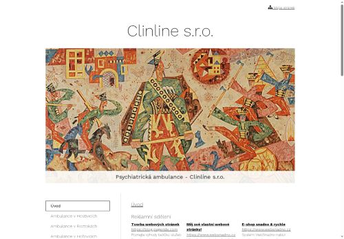 Zobrazit webové stránky Psychiatrická ambulance Clinline s.r.o. - MUDr. Oto Markovič, MUDr. Helena Vidovičová, MUDr. Radoslav Furman