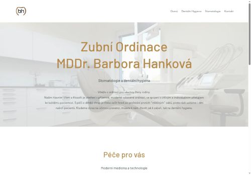 Zobrazit webové stránky Zubní ordinace - MDDr. Barbora Hanková