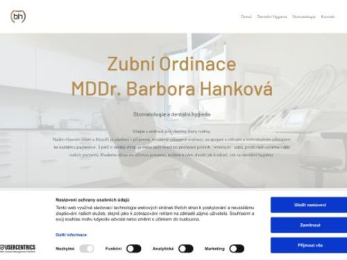 Zubní ordinace - MDDr. Barbora Hanková