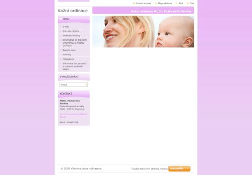 Zobrazit webové stránky Kožní ambulance - MUDr. Pavlína Paskovová