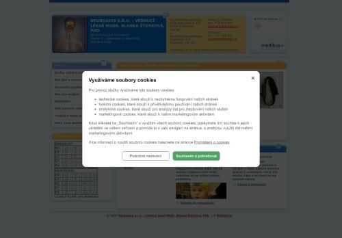 Zobrazit webové stránky Neurologická ambulance - MUDr. Blanka Štorková, Ph.D., MUDr. Gabriela Štrinclová, MUDr. Jana Dobešová