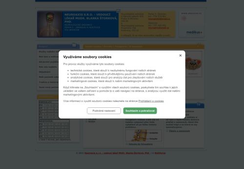 Zobrazit webové stránky Neurologická ambulance - MUDr. Blanka Štorková, Ph.D., MUDr. Gabriela Štrinclová, MUDr. Jana Dobešová