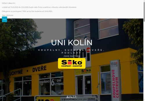 Zobrazit webové stránky UNI Kolín, spol. s r. o.