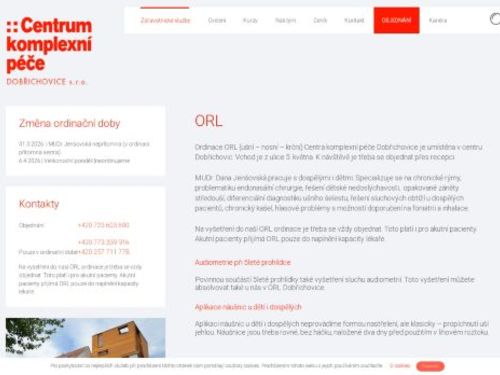 ORL ambulance CKP Dobřichovice - MUDr. Dana Jenšovská, MUDr. Karla Janoušková