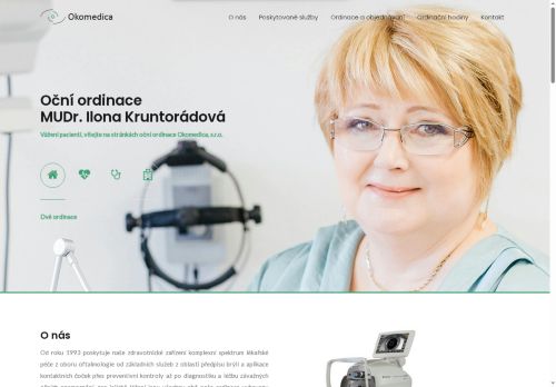 Zobrazit webové stránky Oční ordinace Okomedica, s.r.o. - MUDr. Ilona Kruntorádová