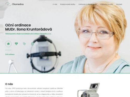 Oční ordinace Okomedica, s.r.o. - MUDr. Ilona Kruntorádová