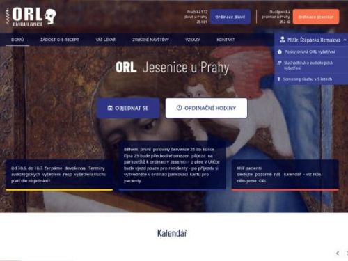 ORL ambulance - MUDr. Štěpánka Hemalová