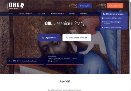 Zobrazit webové stránky ORL - MUDr. Štěpánka Hemalová