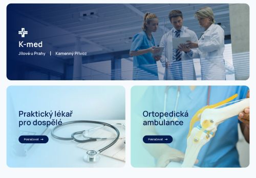 Zobrazit webové stránky Praktický lékař pro dospělé K-MED - MUDr. Johana Kybalová