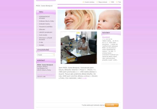 Zobrazit webové stránky Praktický lékař pro děti a dorost - MUDr. Ivana Borejová