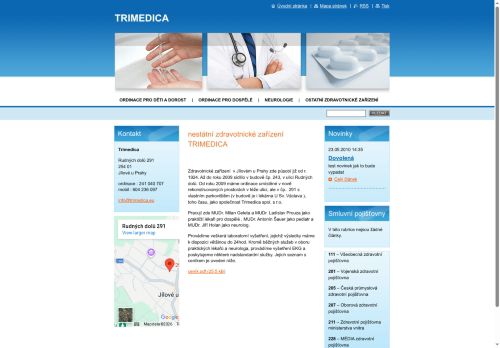 Zobrazit webové stránky Neurologická ambulance Trimedica - MUDr. Jiří Holan