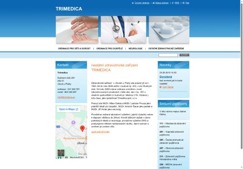 Zobrazit webové stránky Neurologická ambulance Trimedica - MUDr. Jiří Holan