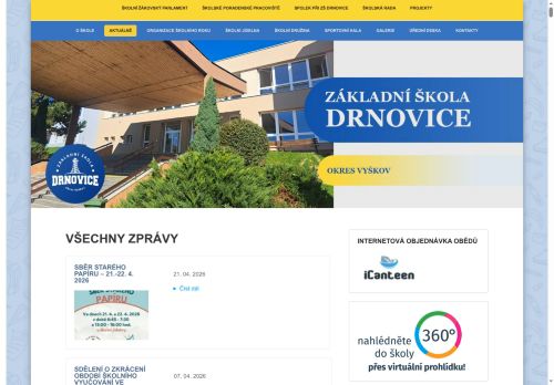 Základní škola Drnovice, okres Vyškov nabízí práci na pozici Asistent/ka pedagoga v obci Drnovice