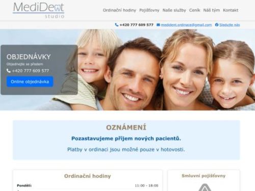 Zubní ordinace MediDent - MUDr. Judita Urdová