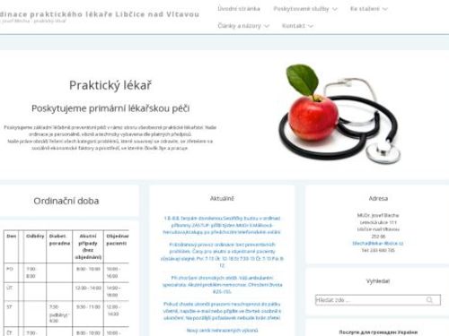Praktický lékař pro dospělé - MUDr. Josef Blecha