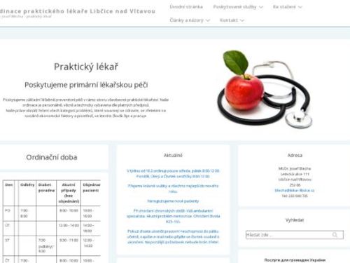 Praktický lékař pro dospělé - MUDr. Josef Blecha