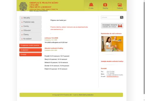 Zobrazit webové stránky Praktický lékař pro děti a dorost - MUDr. Miroslava Kuglerová