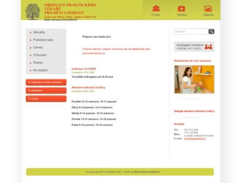 Praktický lékař pro děti a dorost - MUDr. Miroslava Kuglerová