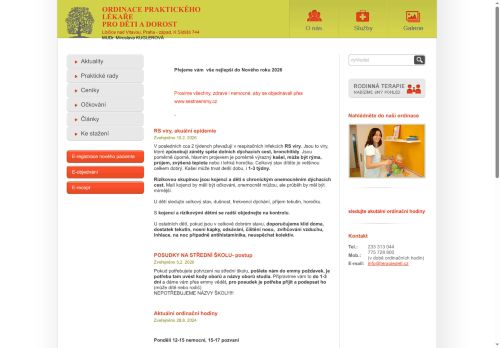 Zobrazit webové stránky Praktický lékař pro děti a dorost - MUDr. Miroslava Kuglerová